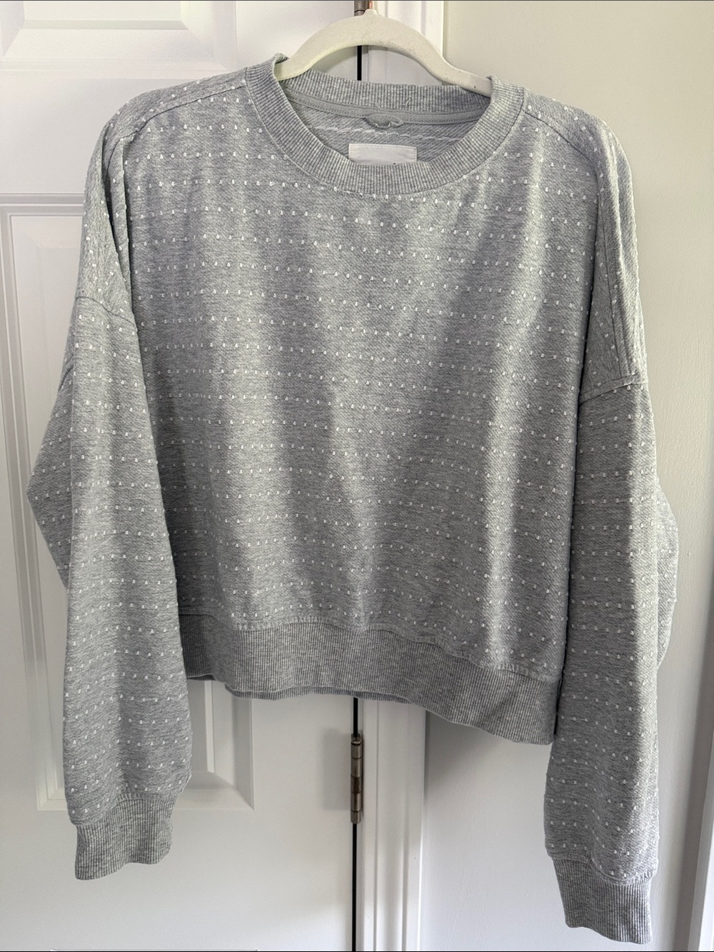 Gray Speckled Women's Sweatshirt – Casual Crewneck